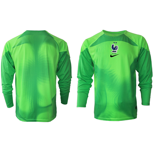 Maillot de foot France Gardien de but Extérieur Monde 2022 Manche Longue